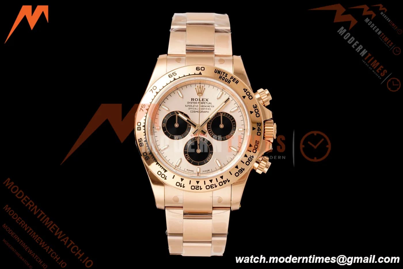 Rolex - Daytona 126505 40mm Gain Weight RG/RG Sundust/Blk/Stk VSF V3 DD4131