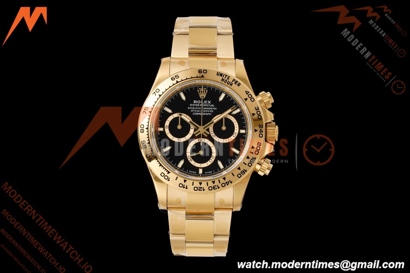Rolex - Daytona 126508 40mm Gain Weight YG/YG Blk/Stk VSF V3 DD4131