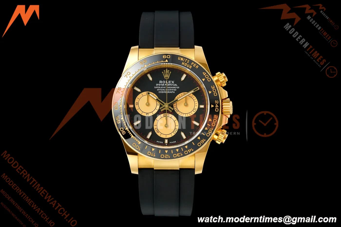Rolex - Daytona 126518LN 40mm Gain Weight CER/YG/RU Blk/YG/Stk ERF JH4131 Free Sprung