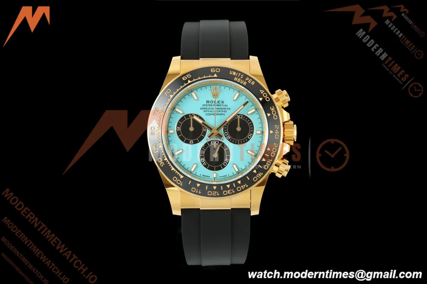 Rolex - Daytona 126518LN Gain Weight 40mm YG/RU Turquoise Blue/Stk BTF DD4131