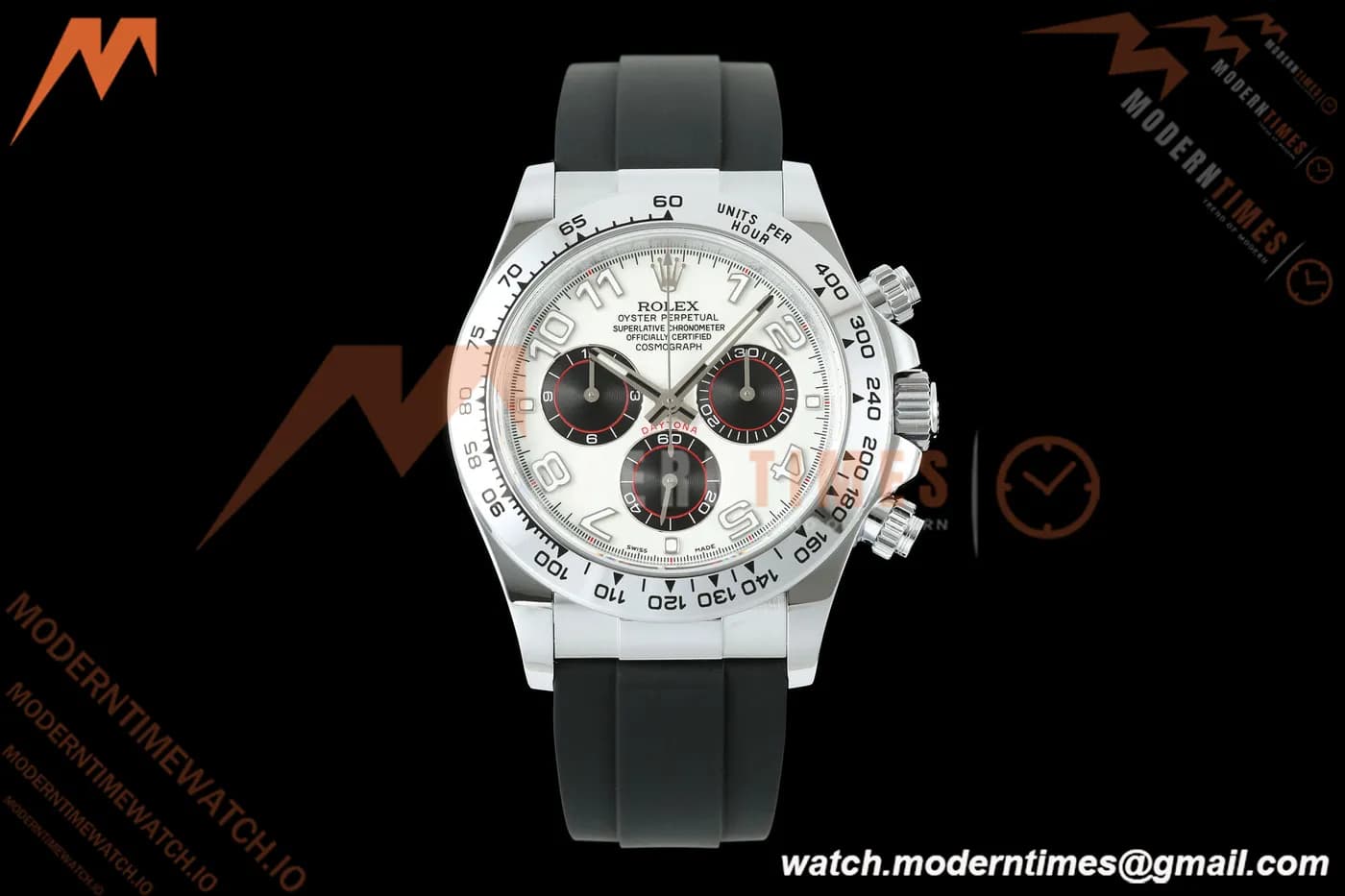 Rolex - Daytona 116519 40mm Gain Weight SS/RU Wht/Blk/Num QF V11 SA4130