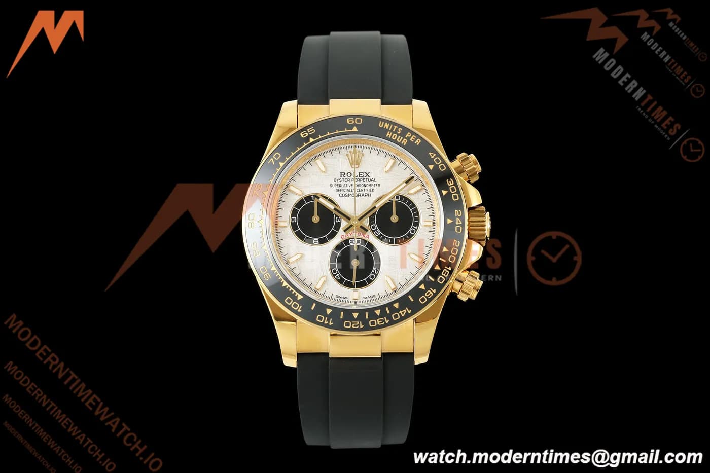 Rolex - Daytona 126518LN Gain Weight 40mm YG/RU Meteorite/Blk/Stk QF V18 JH4131 Free Sprung