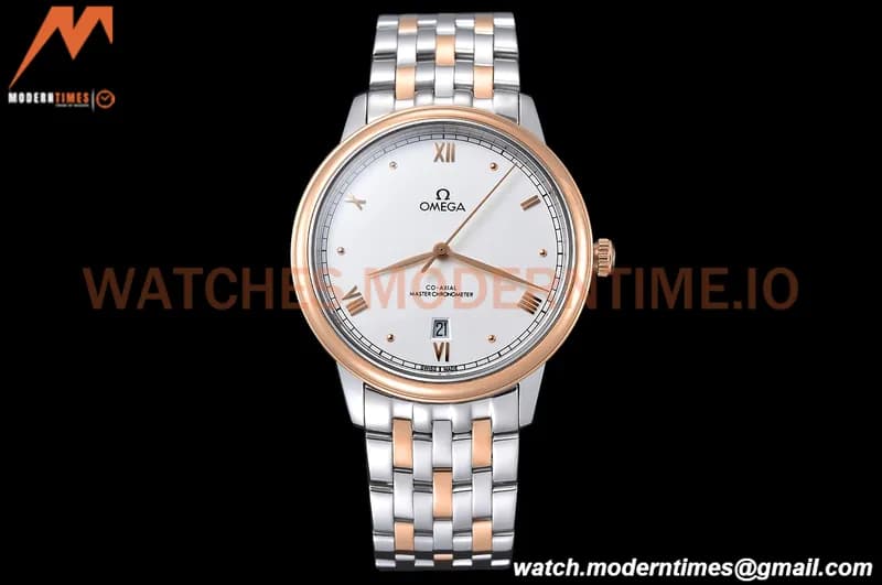 Omega - De Ville Prestige 40mm RG/SS White GDF MY8215