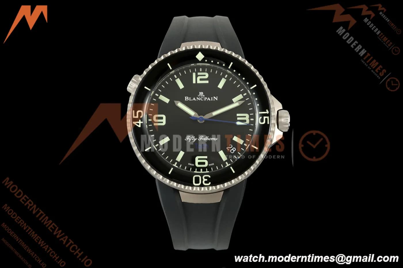 Blancpain - Fifty Fathoms Tech Ocean Commitment IV 5029A 45mm Titanium CER/RU Black Dial DDF Cal.1315A Mod