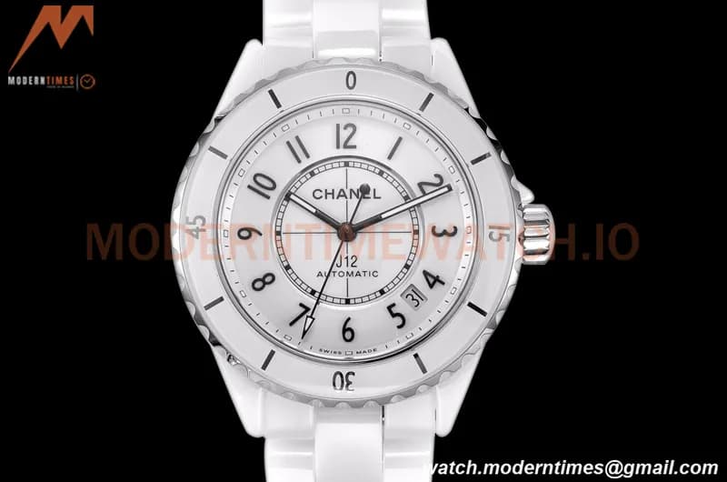 Chanel - J12 38MM Automatic White Cer/Cer BVF Cal 12.1