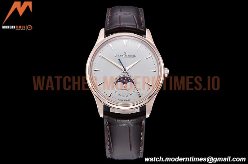 Jaeger LeCoultre - Master Ultra Thin Moonphase RG/LE White ZF 1:1 MY9015