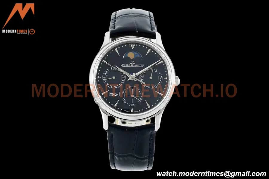 Jaeger LeCoultre - Master Ultra Thin Perp. Calendar SS/LE Black VRF Cal.868.1