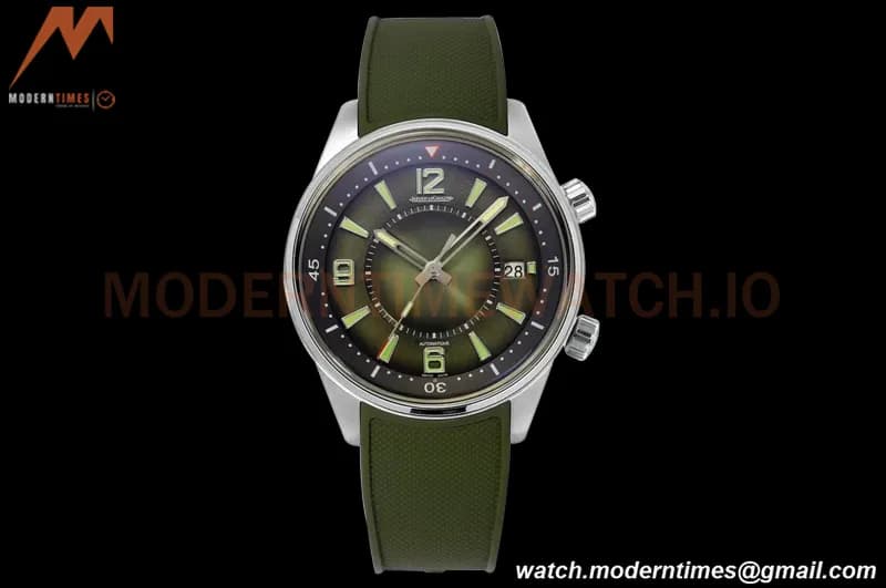 Jaeger LeCoultre - Polaris Date Automatic 42mm SS/RU Green/Stk BLS A899A