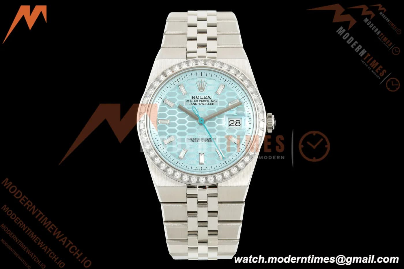 Rolex - Land-Dweller 127386TBR 40mm Jub Flt SS/SS Diamond I-Blu/Dia 2F A7135