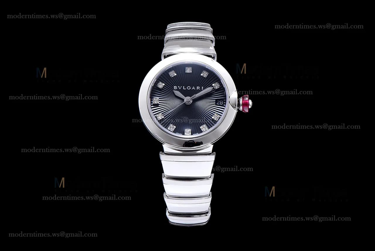 Bvlgari LVCEA Series SS/SS Blk BVF Automatic/Quartz 102195 LU28C6SSD
