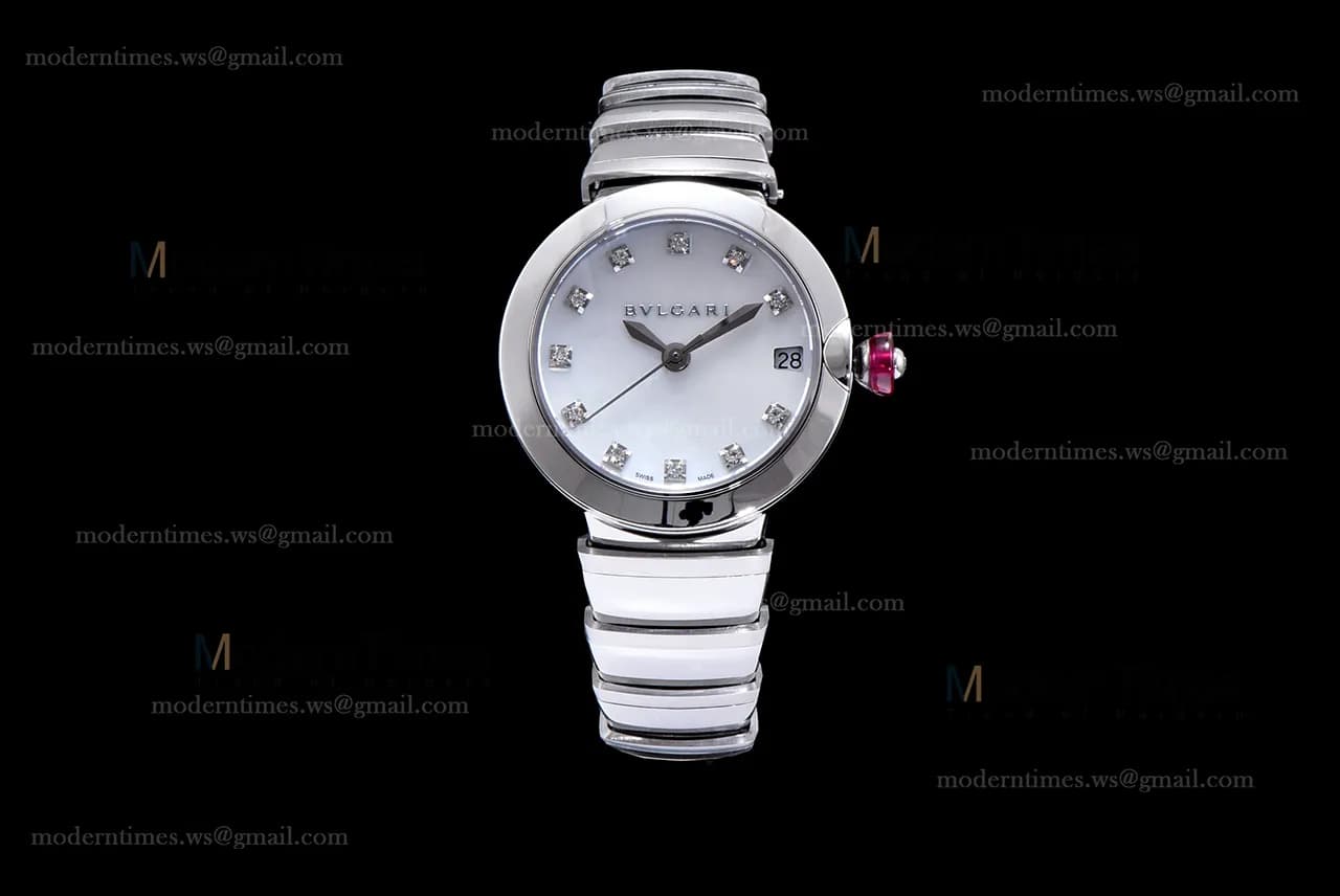 Bvlgari LVCEA Series SS/SS Wht BVF Automatic/Quartz 102199 LU33WSSD/11