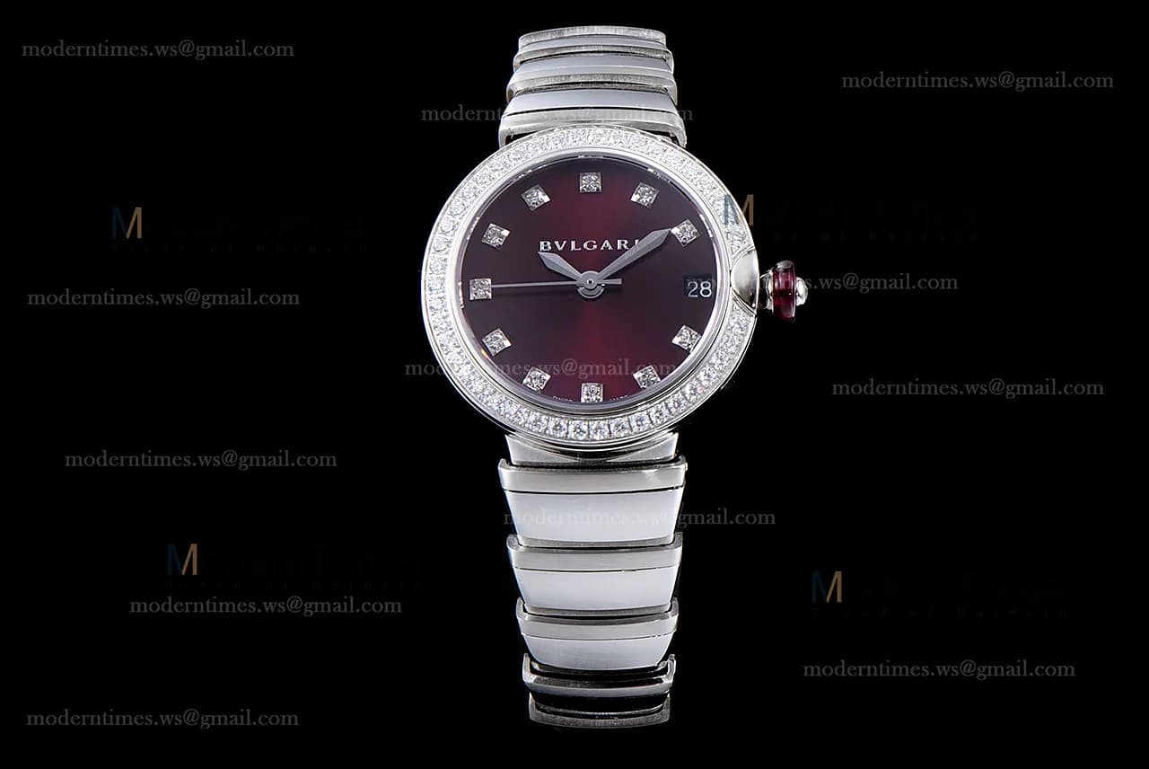 Bvlgari LVCEA Series SS/SS Bro ZLO Diams Quartz 102514 LUW23C6GDG/12