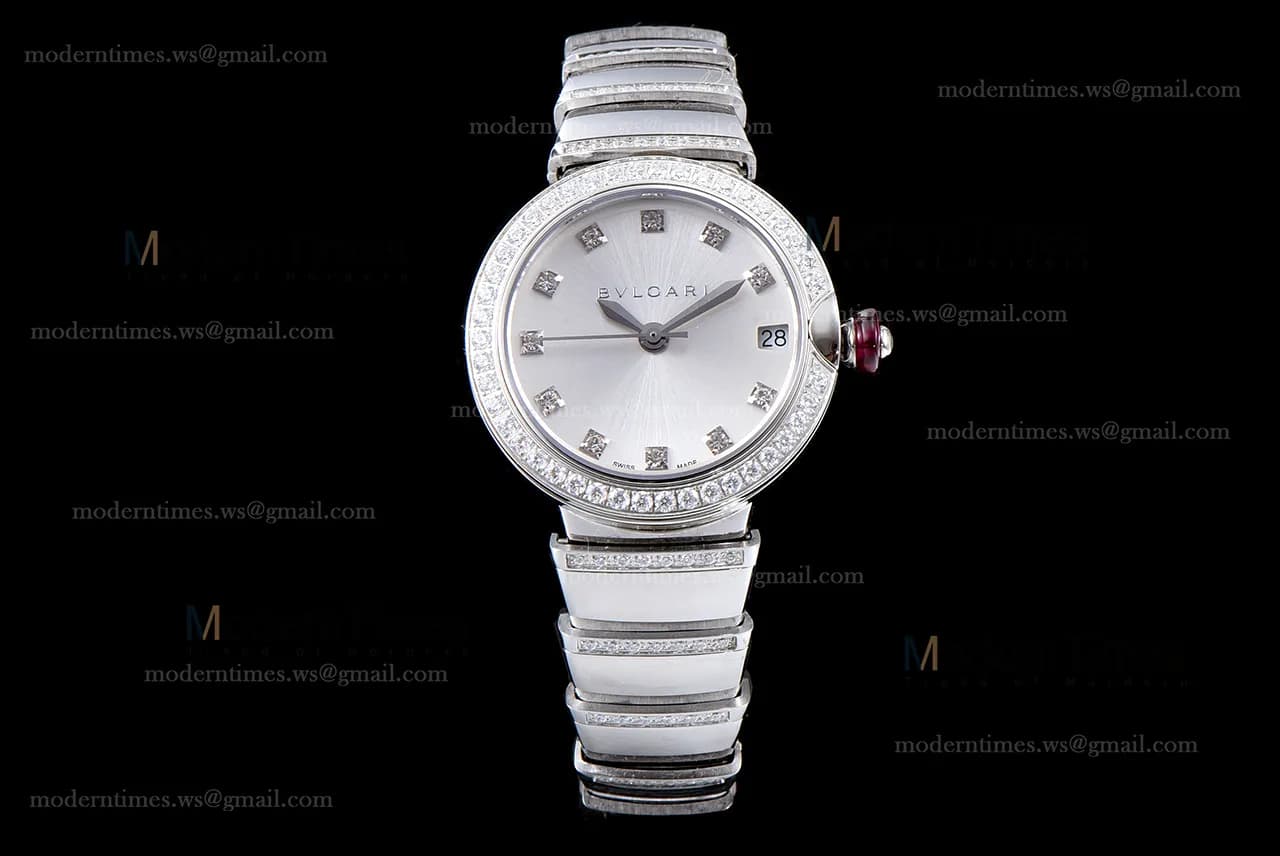 Bvlgari LVCEA Series SS/SS Wht ZLO Diams Quartz 102381 LUW33C6GDGD1D/11