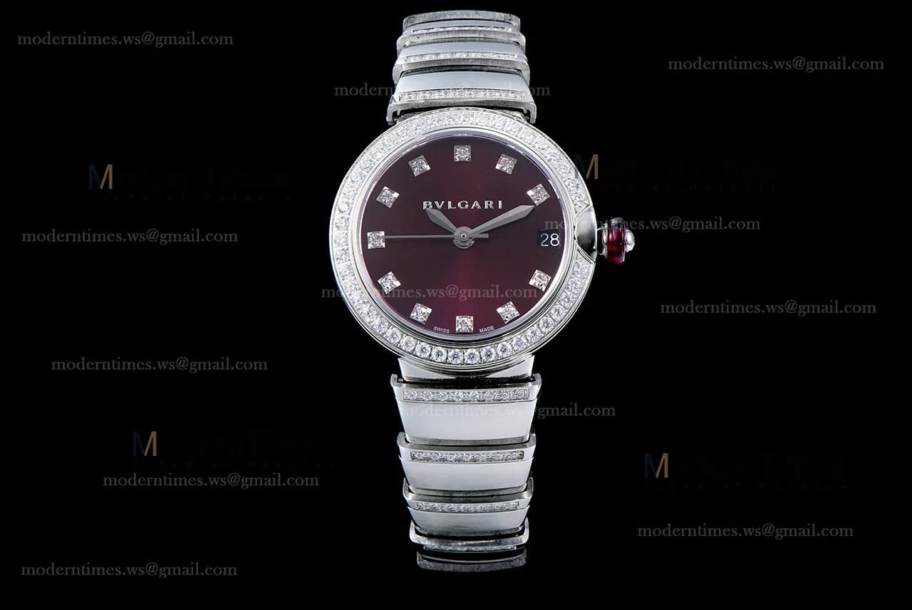 Bvlgari LVCEA Series SS/SS Bro ZLO Diams Quartz 102381 LUW33C6GDGD1D/11