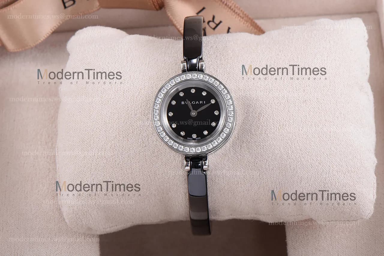 Bvlgari Bzero1 Series Diams PVD/PVD Blk ZLO Quartz 102085 BZ23BSCC.M