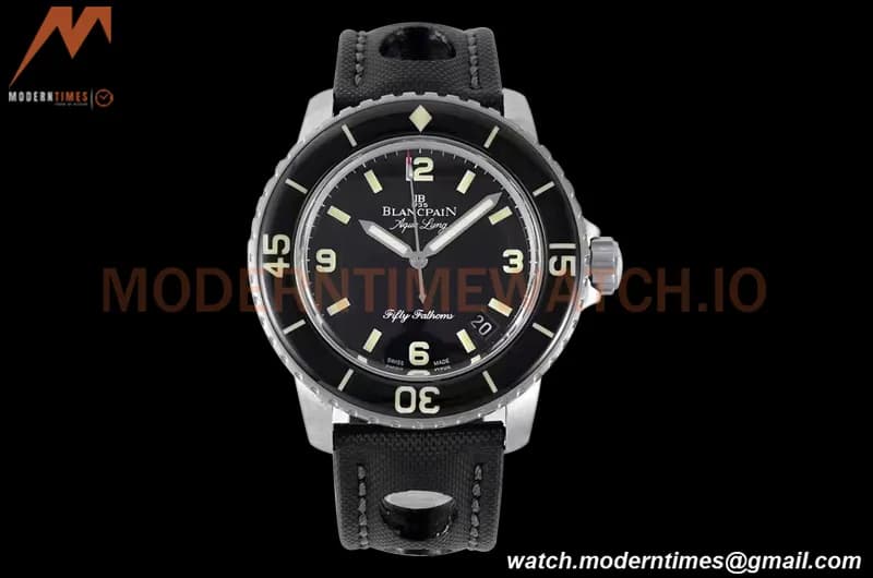 Blancpain - Fifty Fathoms Black SS/NY Black V2 ZF Asia 23J