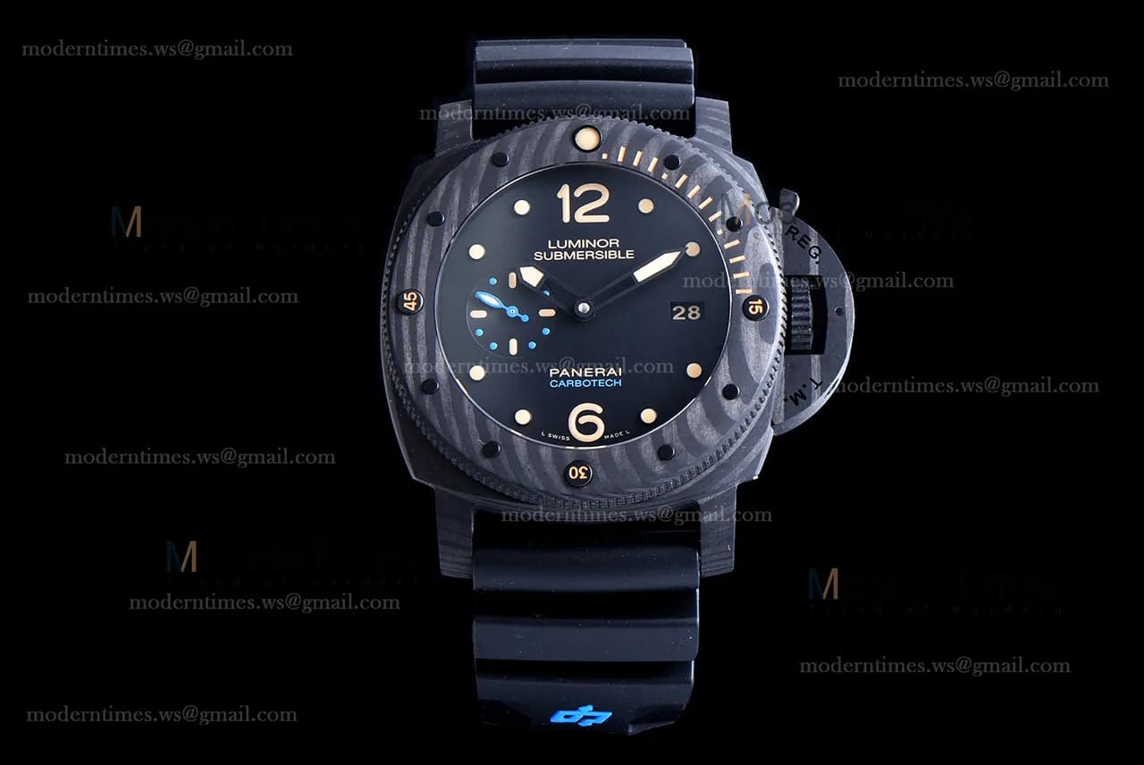 Panerai Luminor 1950 Series CF/RU Blk/Blk VSF Automatic PAM00616