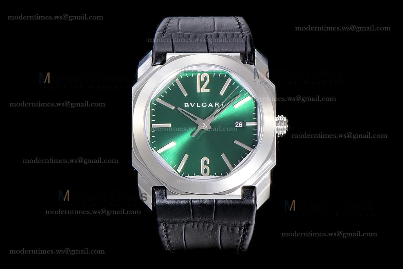 Bvlgari OCTO Series SS/LE Blk/Gre BVF Automatic 102429 BGO38C3SLD