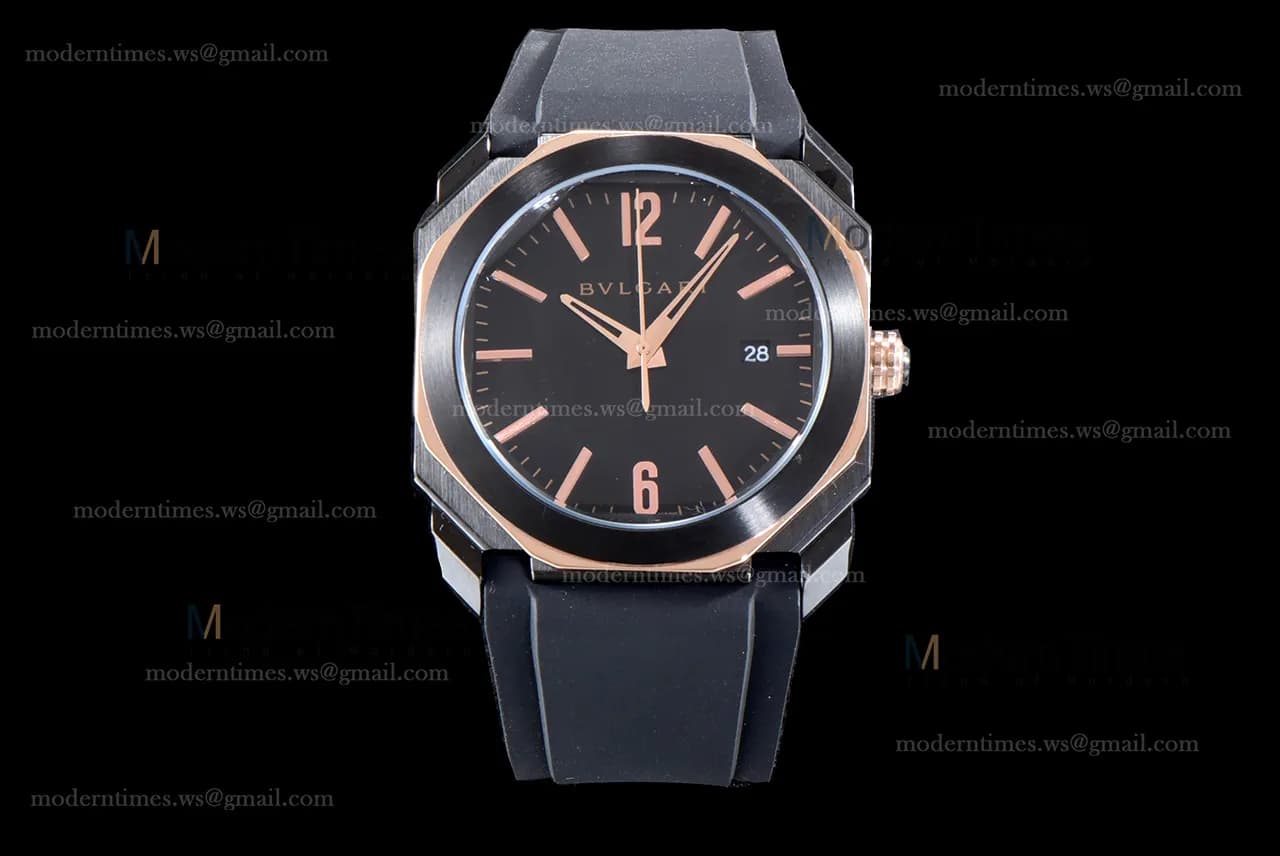 Bvlgari OCTO Series RG/RU Quartz WMJ 102581 BGO41BBSVD