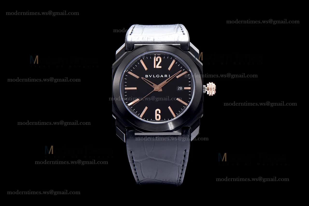 Bvlgari OCTO Series PVD/LE Blk/Blk ZLO Automatic 102581 BGO41BBSVD