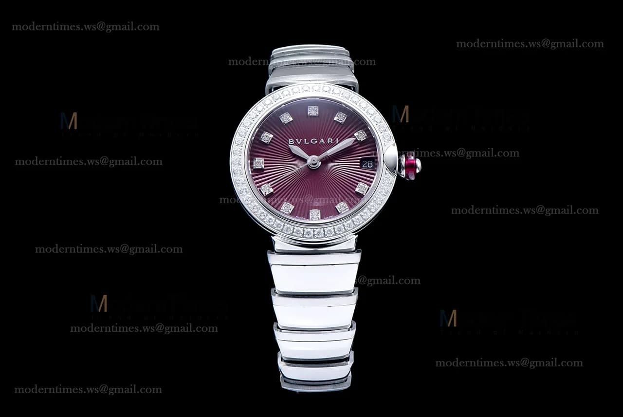 Bvlgari LVCEA Series Diams SS/SS Red BVF Automatic/Quartz 102195 LU28C6SSD