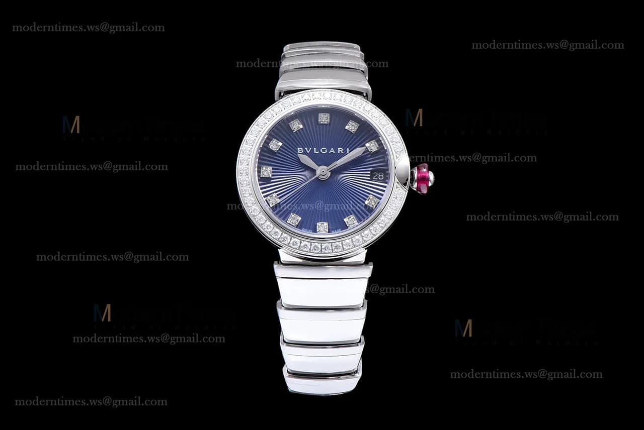 Bvlgari LVCEA Series Diams SS/SS Blk BVF Automatic/Quartz 102195 LU28C6SSD