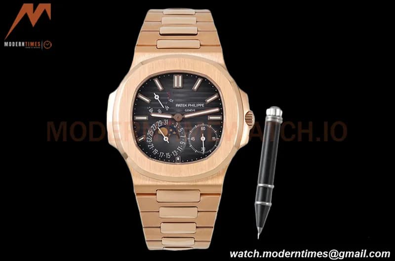 Patek Philippe - Nautilus Moon Phase 5712R RG/RG Black PPF A240