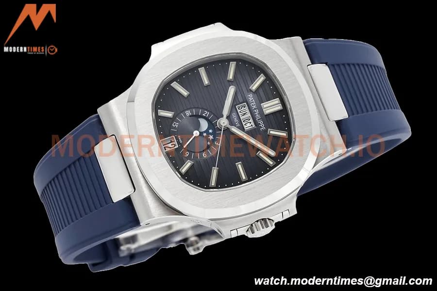 Patek Philippe - Nautilus 40.5mm Annual Calendar 5726/1A SS/RU Blue PPF A324