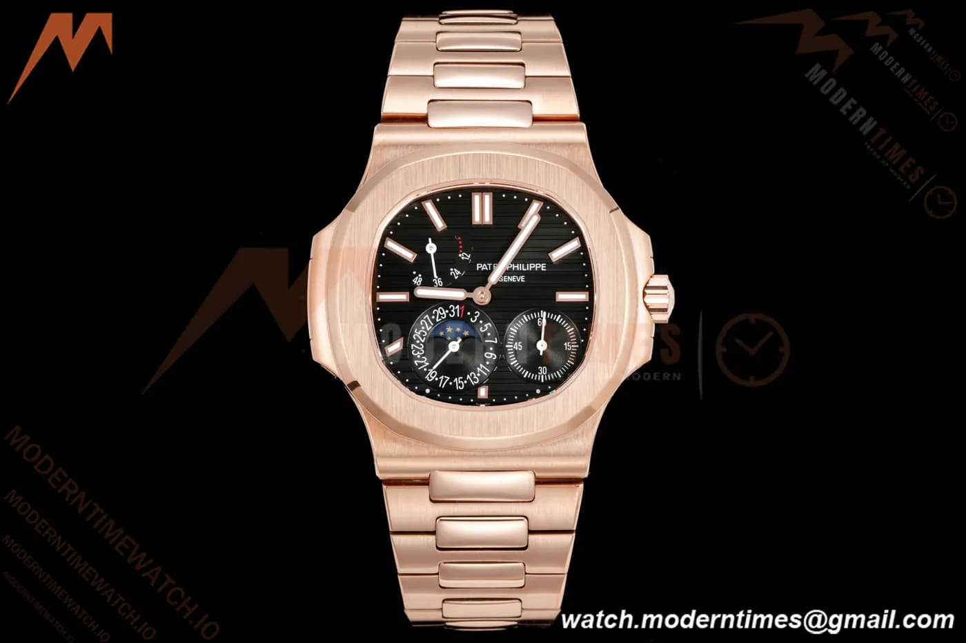 Patek Philippe - Nautilus 5712R 40mm RG/RG Blk/Stk 3KF A240