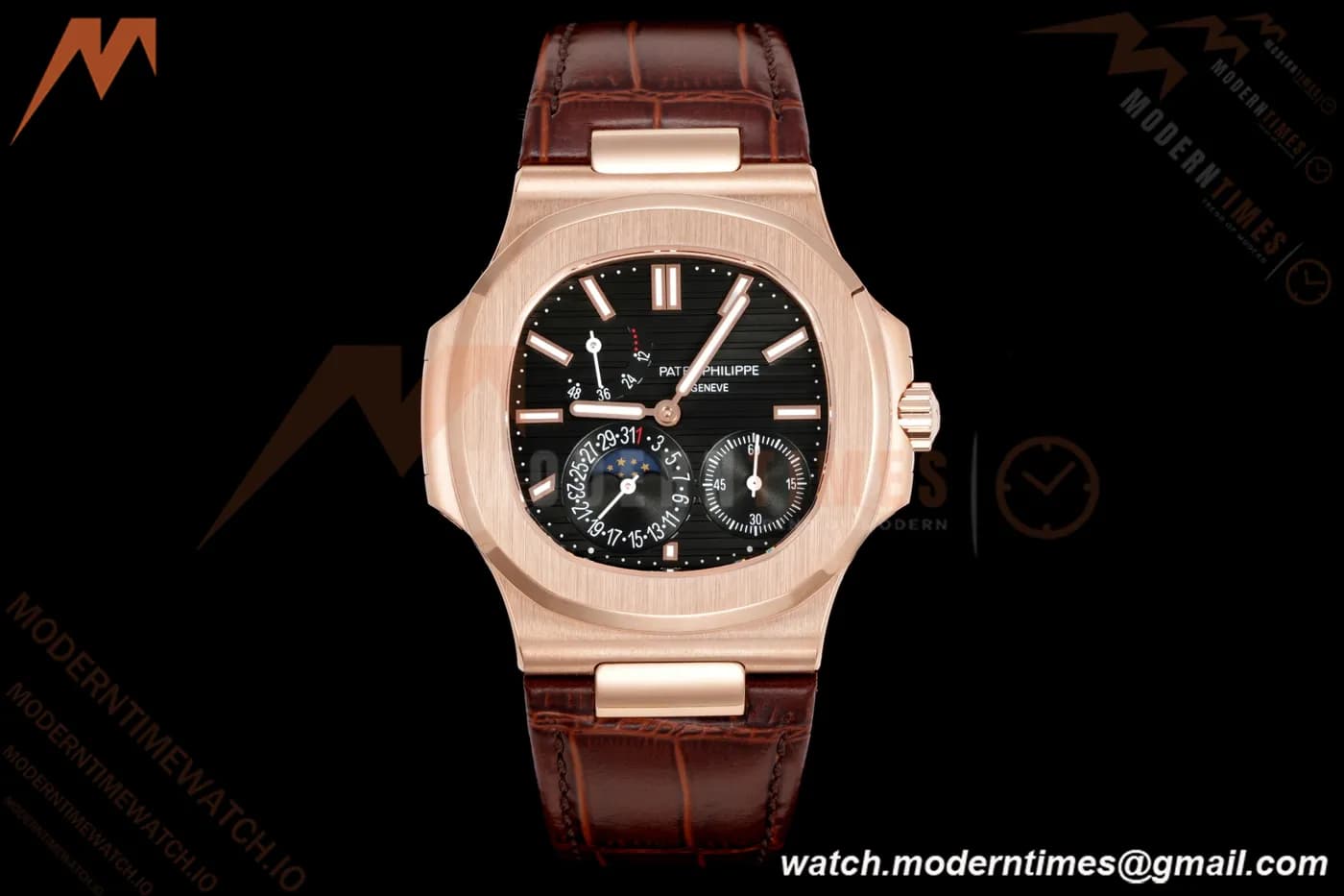 Patek Philippe - Nautilus 5712R 40mm RG/LE Blk/Stk 3KF A240