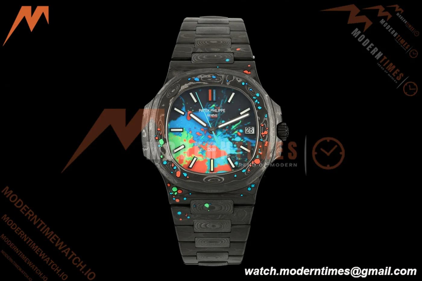 Patek Philippe - Nautilus DiW 5711 40mm All Carbon Motley Black FC/FC Forged Carbon Canvas Dial DIWF A324CS