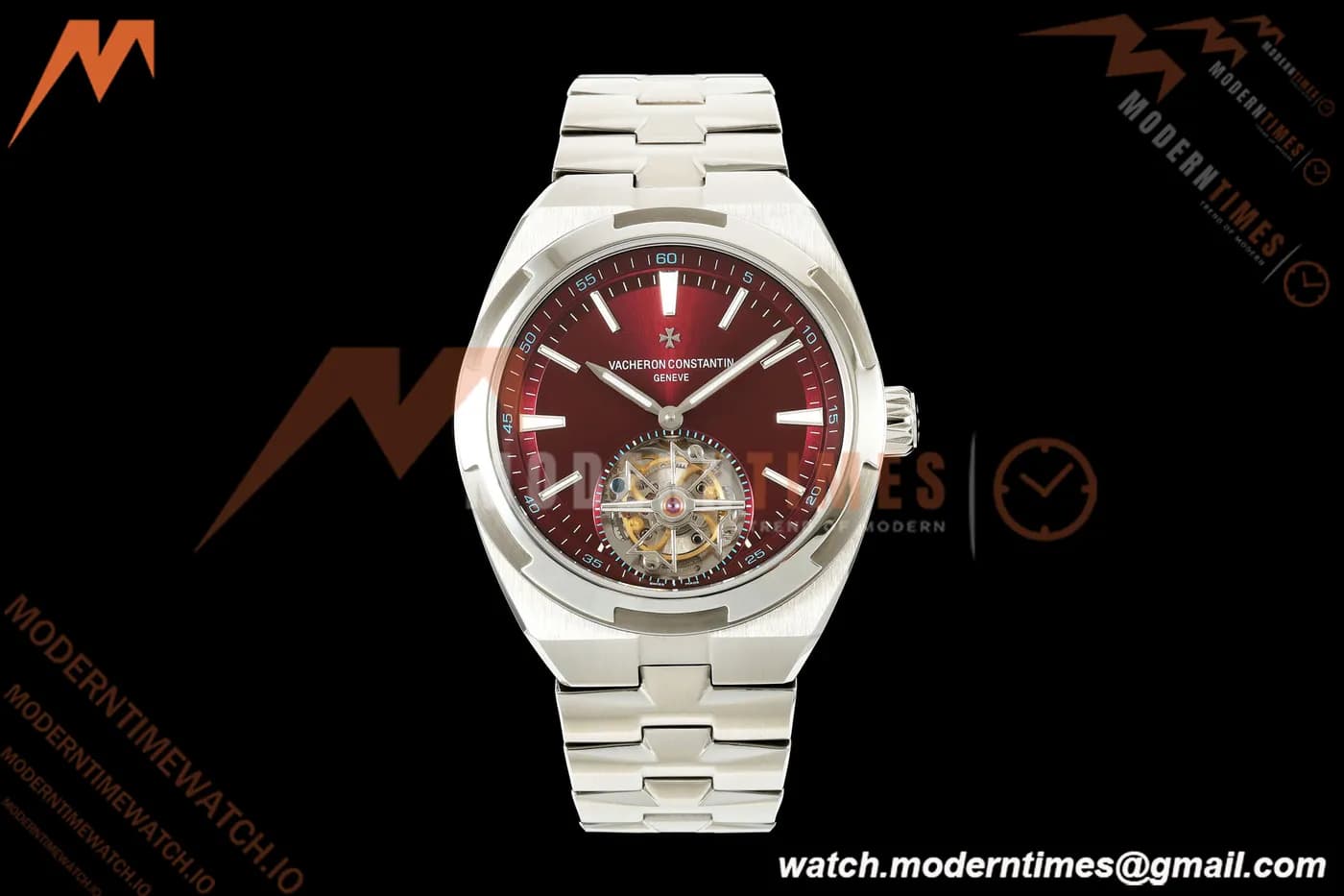 Vacheron Constantin - Overseas 6000V/210T-H179 SS/SS Red/Stk ANTF Tourb