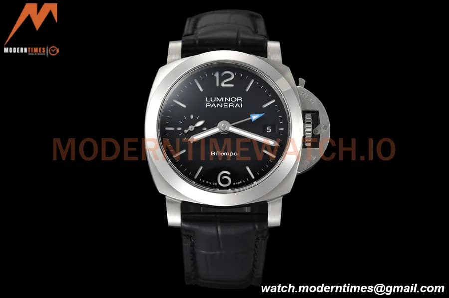 Panerai - PAM1365 Luminor Quaranta BiTempo GMT 40mm SS/LE Black VSF P900