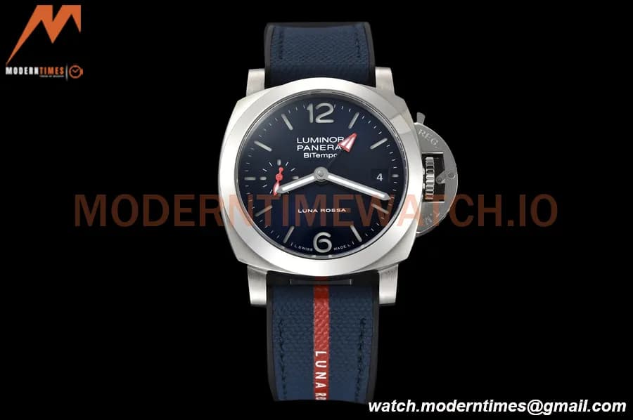 Panerai - PAM1404 Luminor Quaranta BiTempo GMT 40mm SS/RU Blue VSF P900