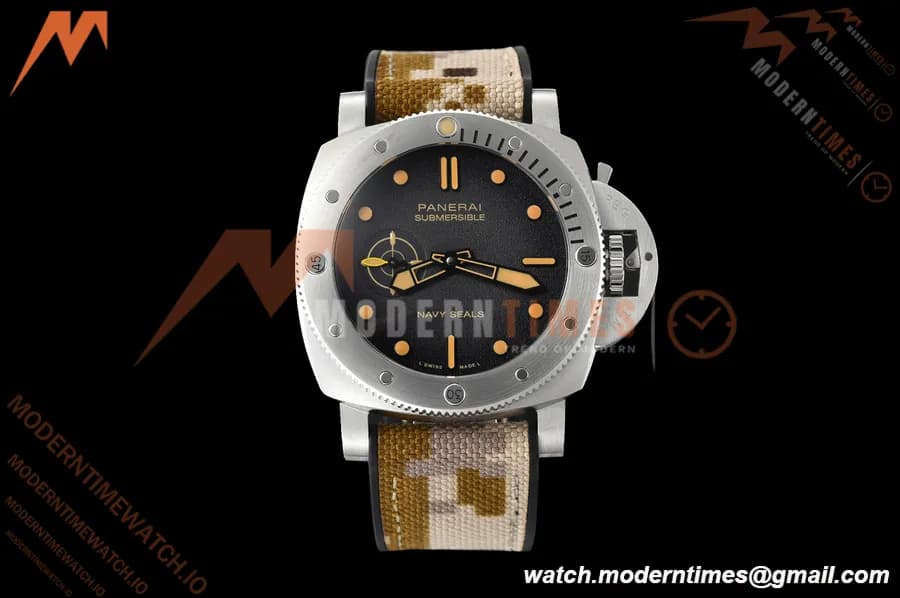 Panerai - PAM1518 Submersible QuarantaQuattro Navy SEALs 44mm SS/RU G-Black VSF P900