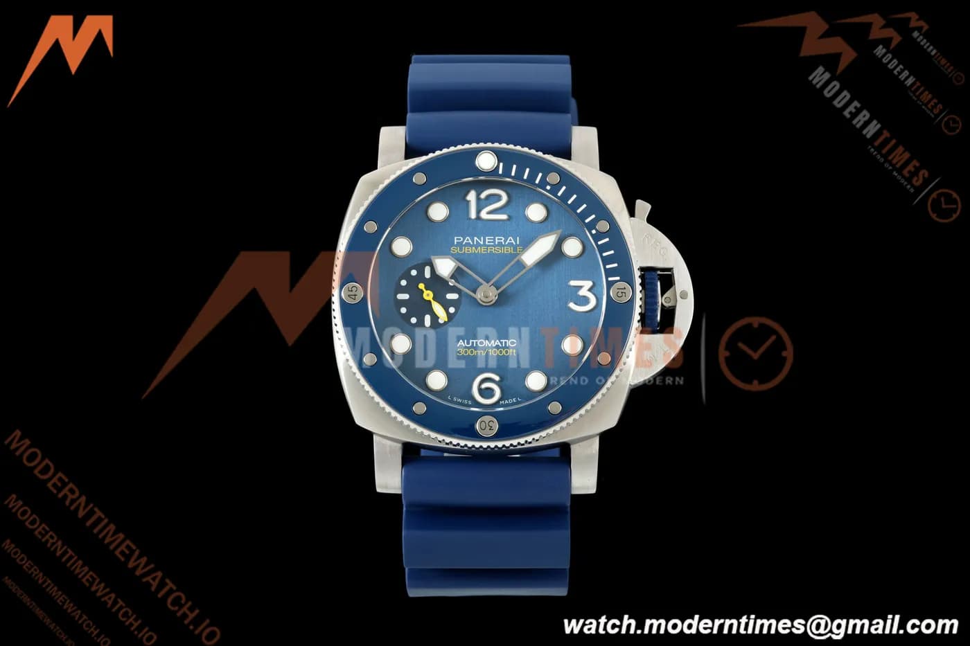 Panerai - PAM1676 Submersible QuarantaQuattro Mike Horn 44mm SS/RU Blue VSF P900