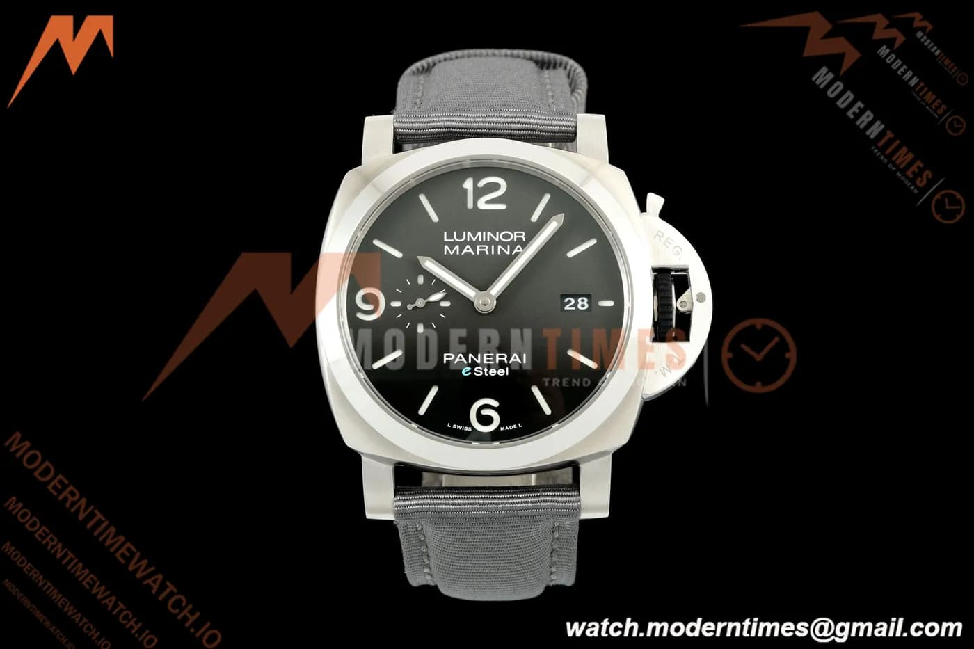 Panerai - PAM1358 Luminor Marina 1950 ESteel Grigio Roccia 44mm SS/NY Black Dial VSF P9010