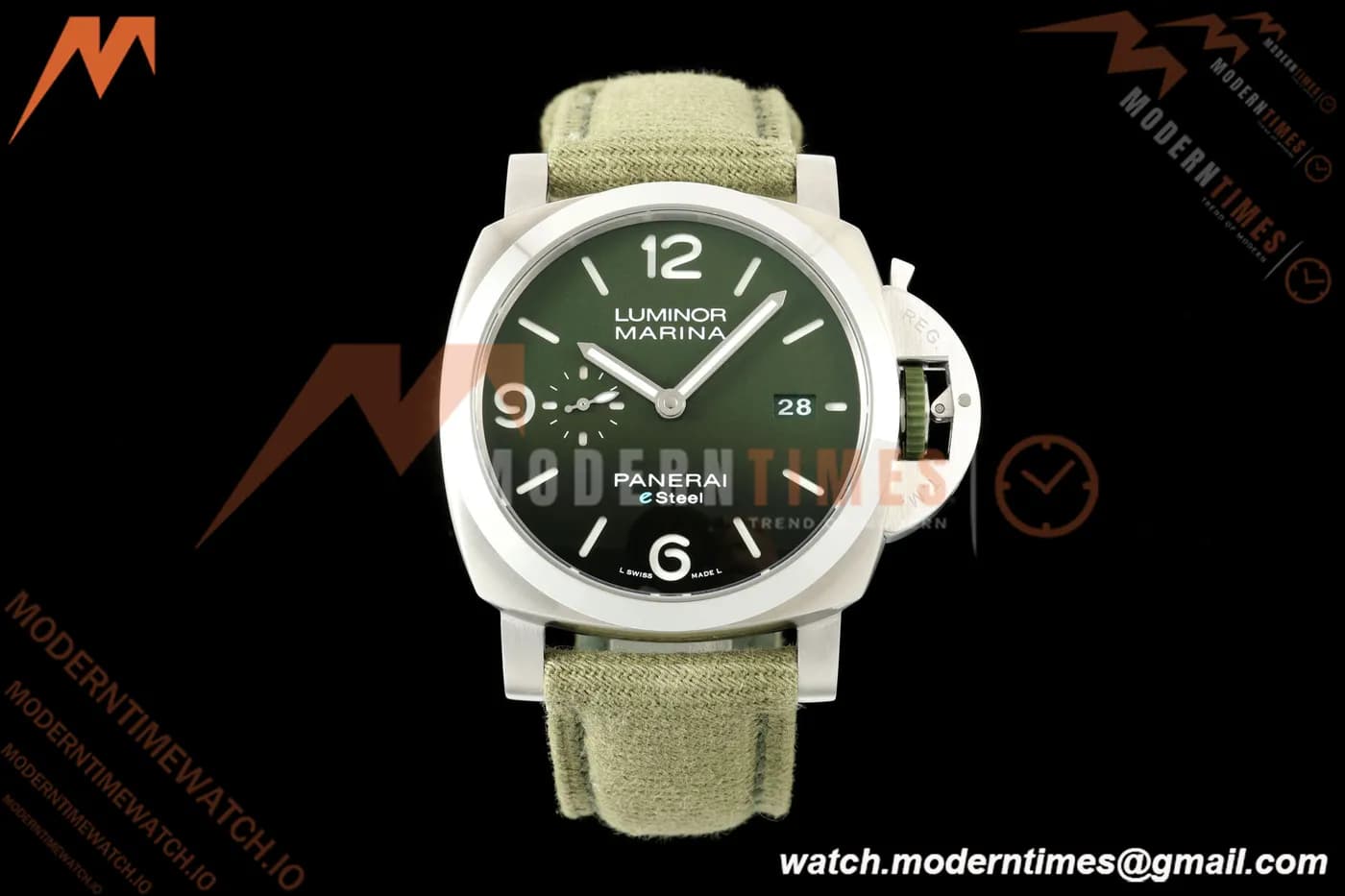 Panerai - PAM1356 Luminor Marina Automatic ESteel Verde Smeraldo 44mm SS/NY Green Dial VSF P9010