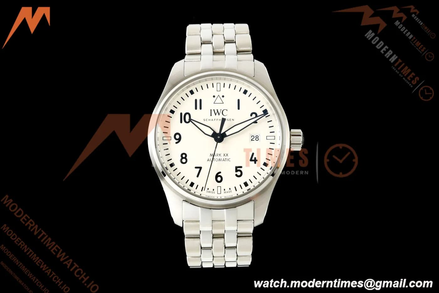 IWC - Pilots Mark XX 40mm Automatic IW328208 SS/SS Wht/Num MZF A2892