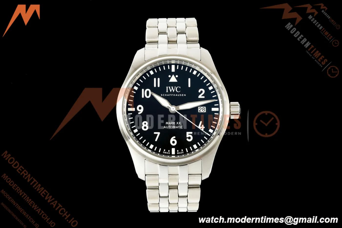 IWC - Pilots Mark XX 40mm Automatic IW328202 SS/SS Blk/Num MZF A2892