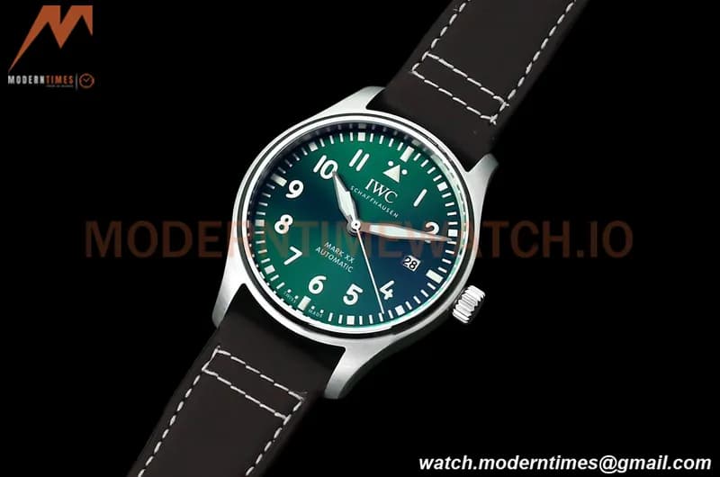 IWC - Pilots Mark XX 40mm IW328205 Automatic SS/LE Green M+F MY9015