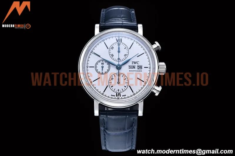 IWC - Portofino Chrono IW3910 SS/LE Wht/Blk Stk TWF A7750