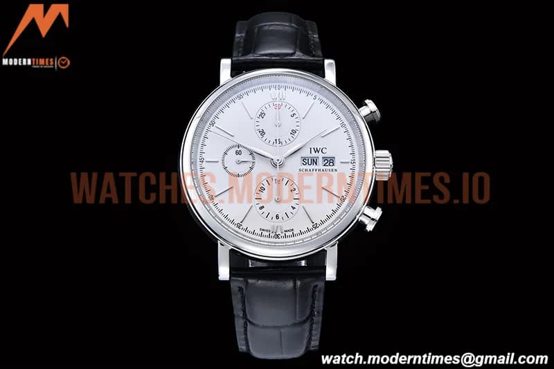 IWC - Portofino Chrono IW3910 SS/LE Wht/SS Stk TWF A7750