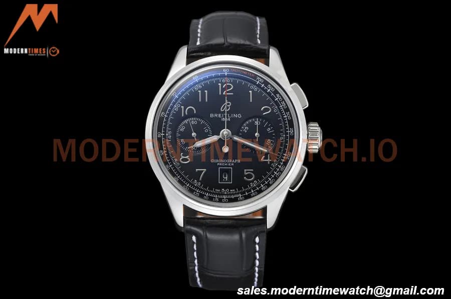 Breitling - Premier B01 Chronograph 42mm SS/LE Black/Num BLSF A7750 Mod