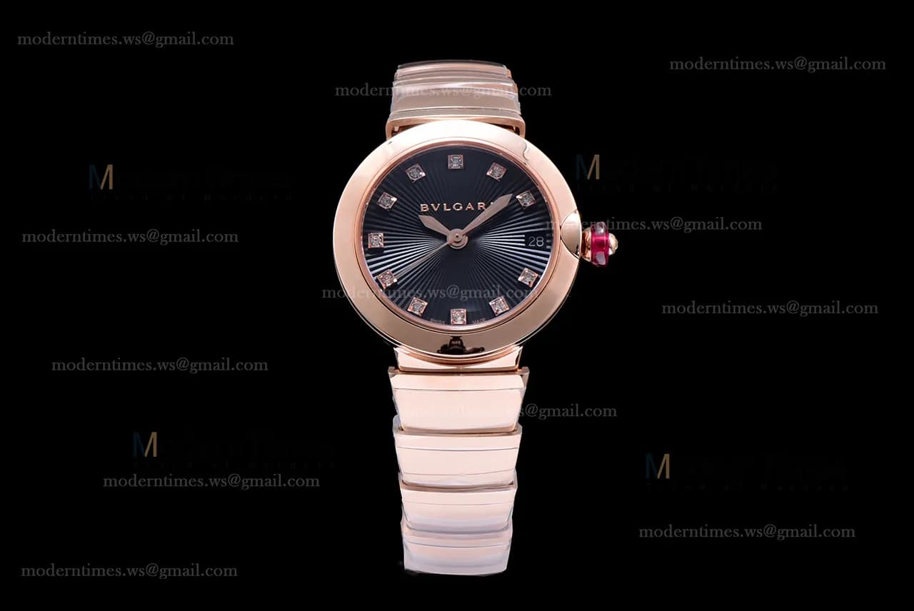 Bvlgari LVCEA Series RG/RG Blk BVF Automatic/Quartz
