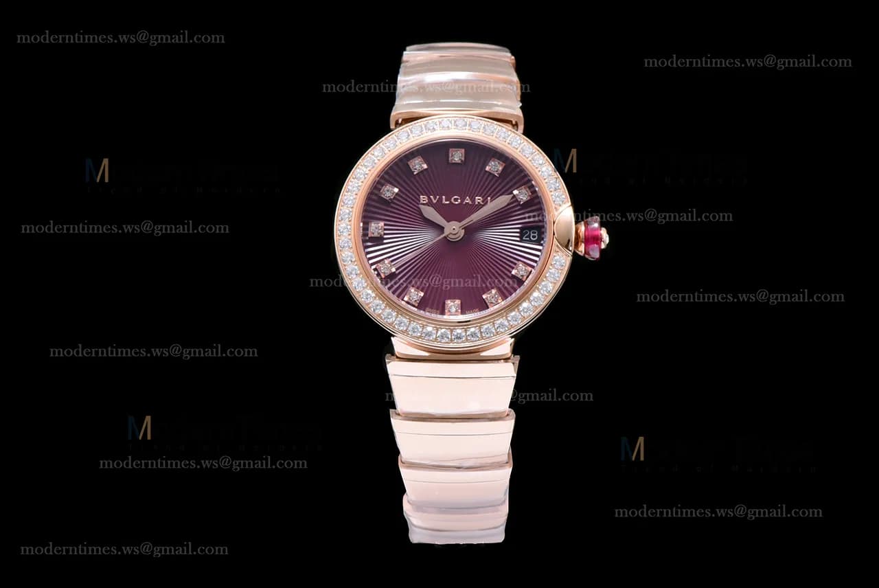 Bvlgari LVCEA Series Diams RG/RG Red BVF Automatic/Quartz