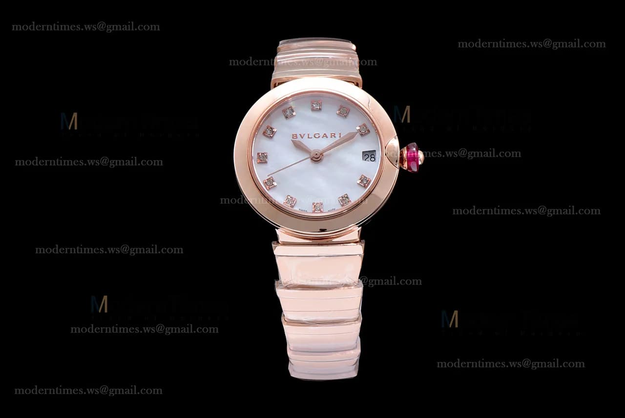 Bvlgari LVCEA Series RG/RG Wht BVF Automatic/Quartz