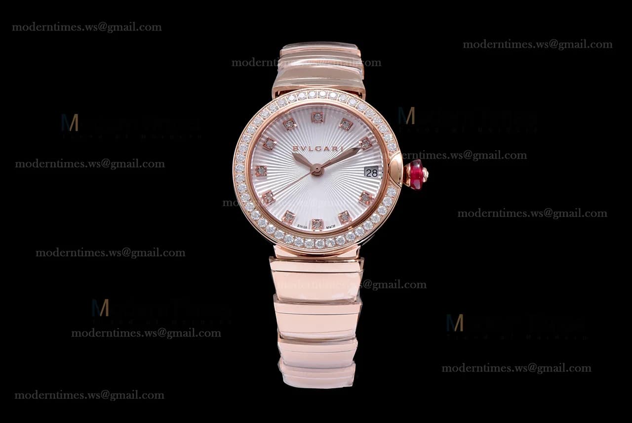 Bvlgari LVCEA Series Diams RG/RG Wht BVF Automatic/Quartz