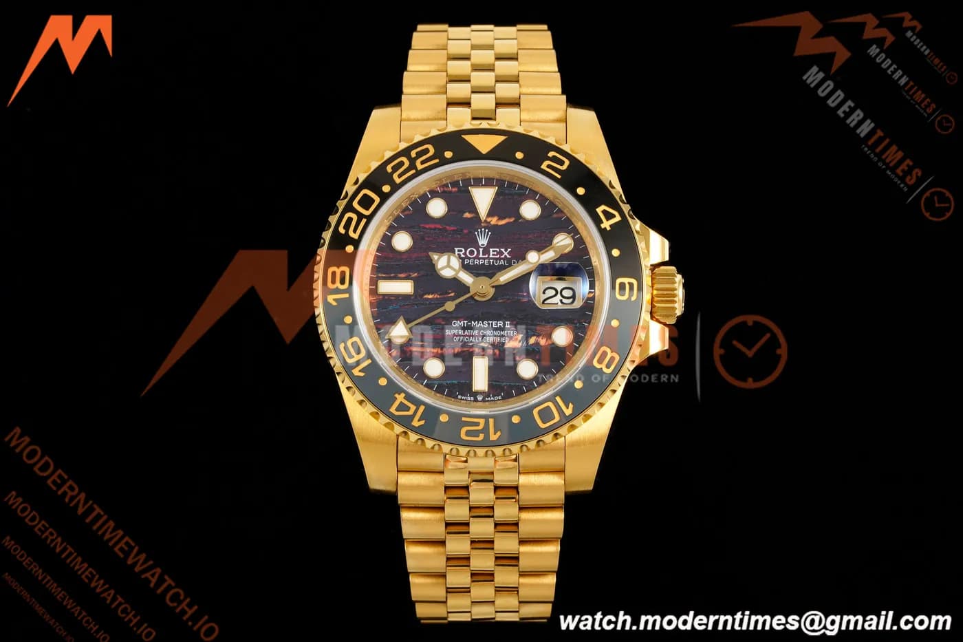 Rolex - GMT II 126718GRNR 40mm Jub YG/YG Tiger Iron Dial 3EF VR3285 CHS