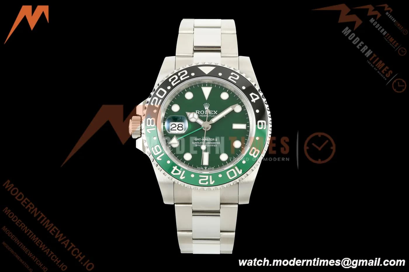 Rolex - GMT II 126729VTNR 40mm Oys SS/SS LHD Green Dial 3EF SH3285 CHS